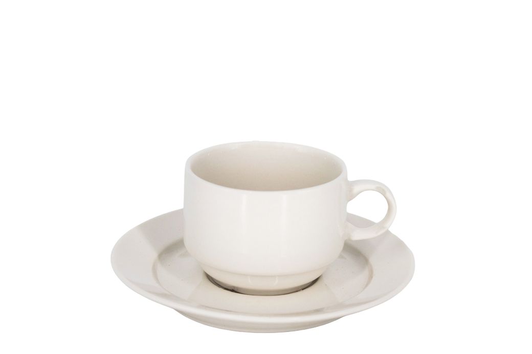 Koffiekop en Schotel Palmer Royal Ivory - afbeelding 1