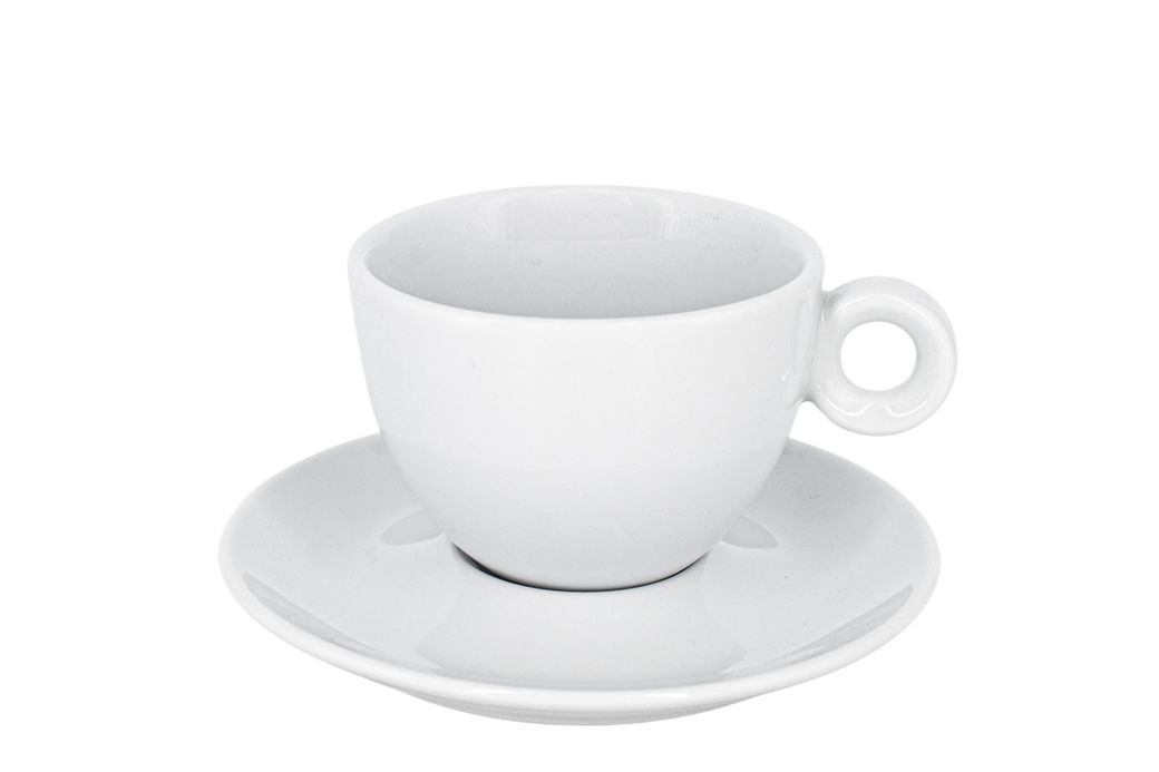 Cappuccinokop en schotel Roma - afbeelding 1