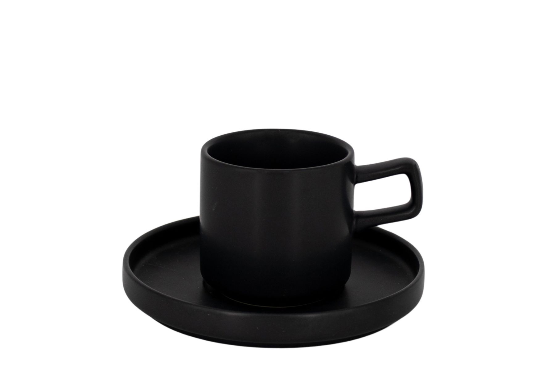 Espressokop en Schotel Bardolino 9cl mat