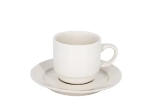 Koffiekop en Schotel Palmer Royal Ivory - afbeelding 1