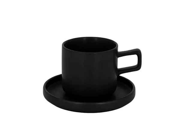Espressokop en Schotel Bardolino 12cl mat